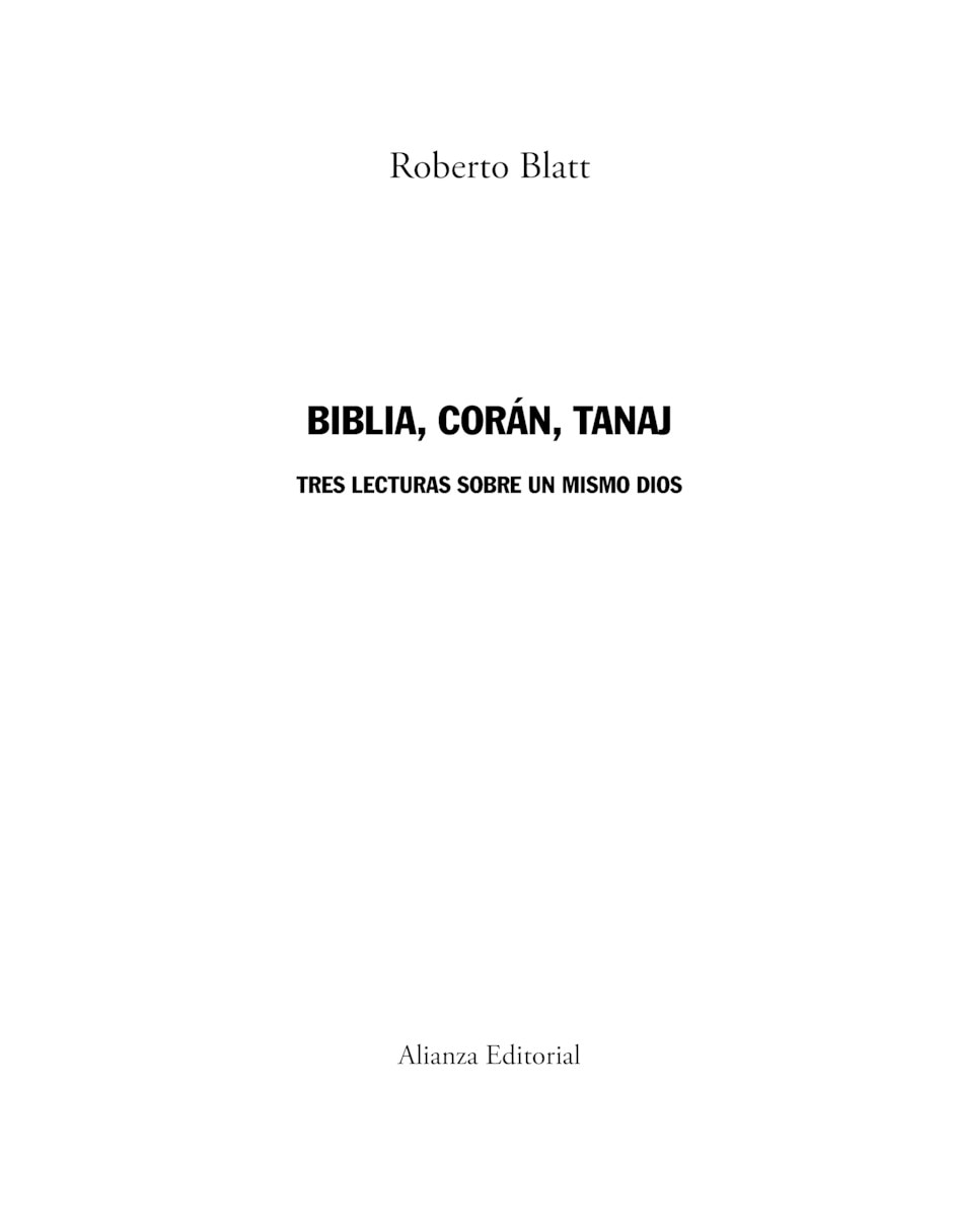 Libro Biblia Corán Tanaj de Blatt Roberto 2