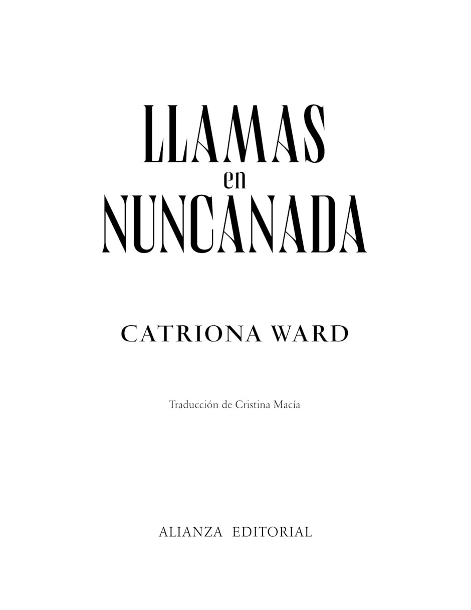 Libro Llamas en Nuncanada de Ward Catriona 2