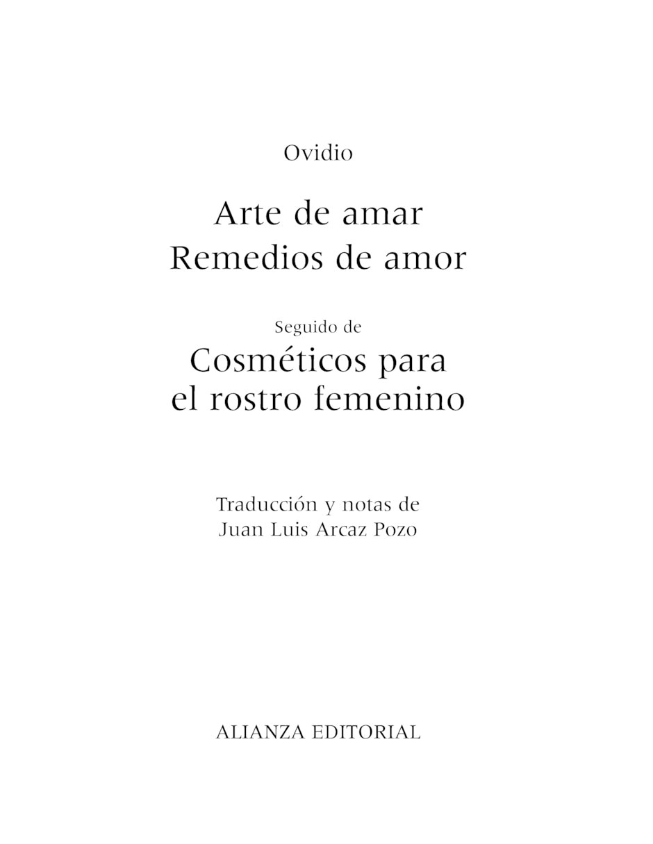 Libro Arte de amar Remedios de amor de Ovidio 2