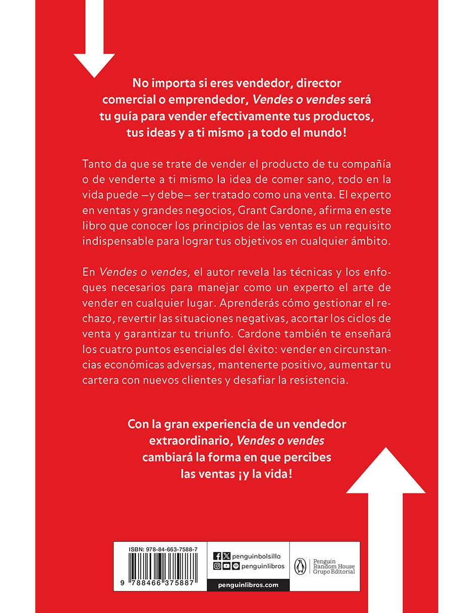 Libro vendes o vendes (edición limitada) de grant cardone