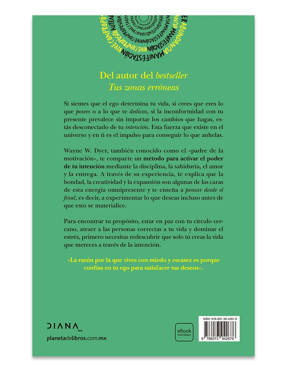 Libro El Poder De La Intención De Wayne W Dyer 2