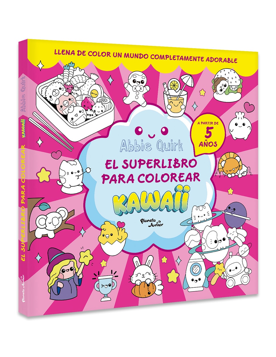 Libro El Superlibro Para Colorear Kawaii De Abbie Quirk 3