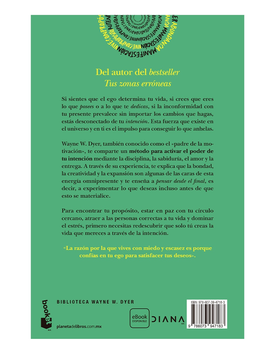 Libro El Poder De La Intención De Wayne W Dyer 2