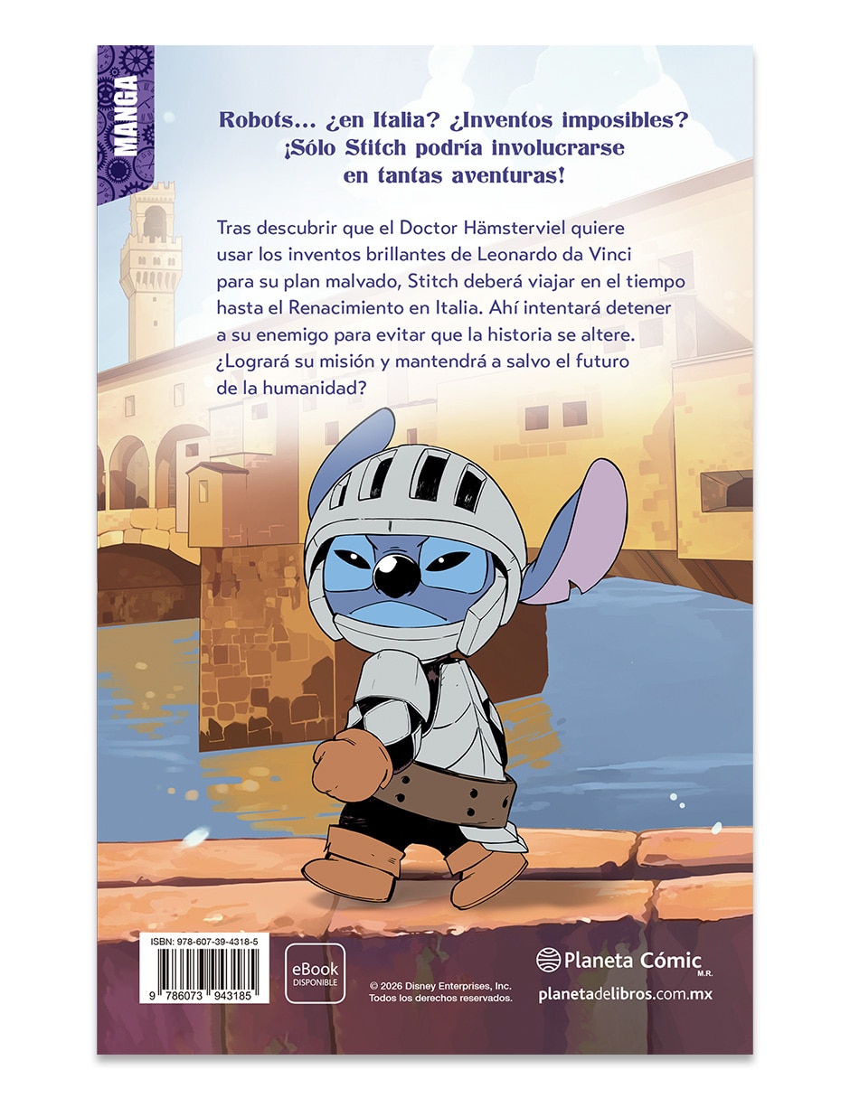 Libro Stitch Por El Tiempo. Un Giro En El Renacimiento. De Disney Libro Stitch Por El Tiempo. Un Giro En El Renacimiento. De Disney