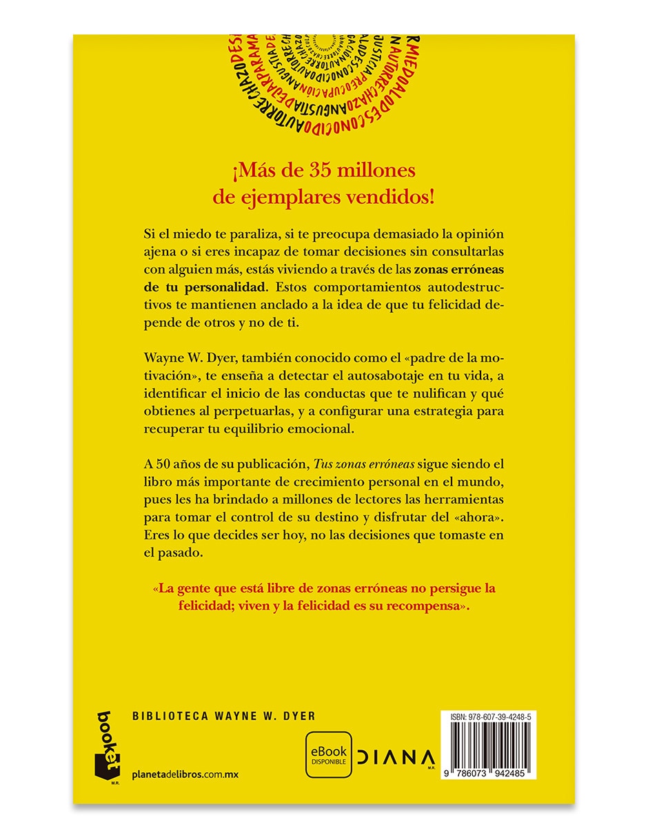 Libro Tus Zonas Erróneas De Wayne W Dyer Libro Tus Zonas Erróneas De Wayne W Dyer