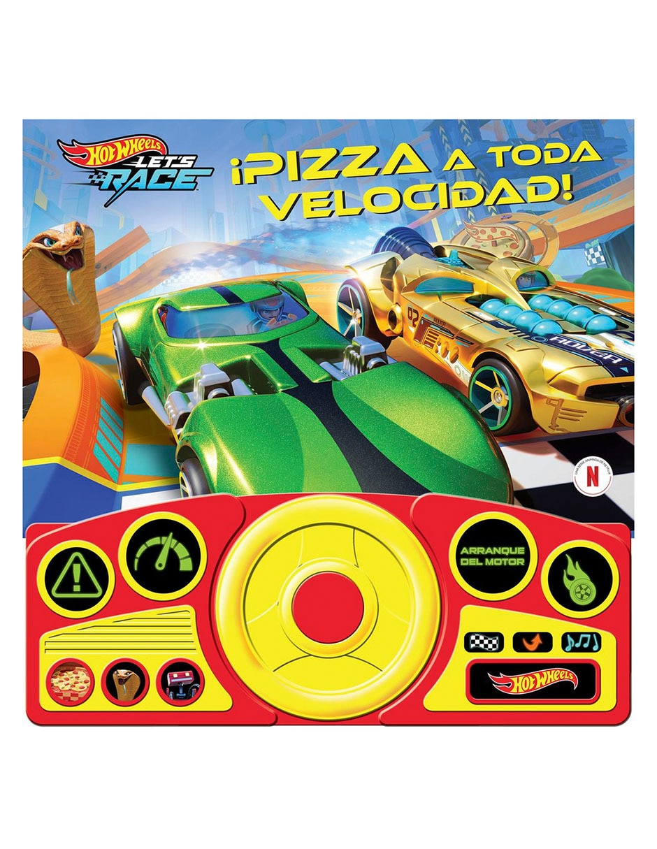 LIBRO Hot Wheels Pizza a toda Velocidad de VARIOS LIBRO Hot Wheels Pizza a toda Velocidad de VARIOS