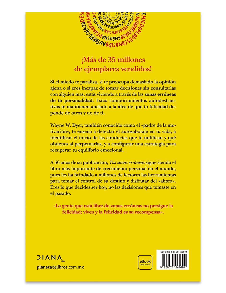 Libro Tus Zonas Erróneas De Wayne W Dyer Libro Tus Zonas Erróneas De Wayne W Dyer
