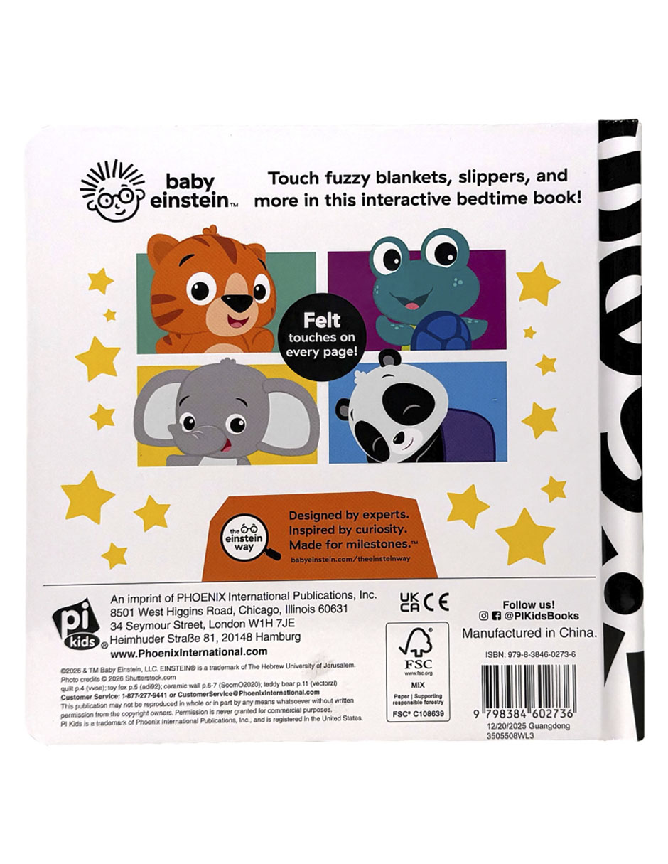 Libro toca y siente baby einstein dulces sueños 3
