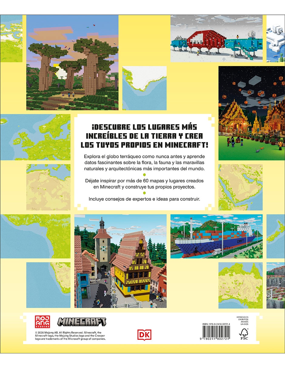 Libro Minecraft Atlas Del Mundo De Dk