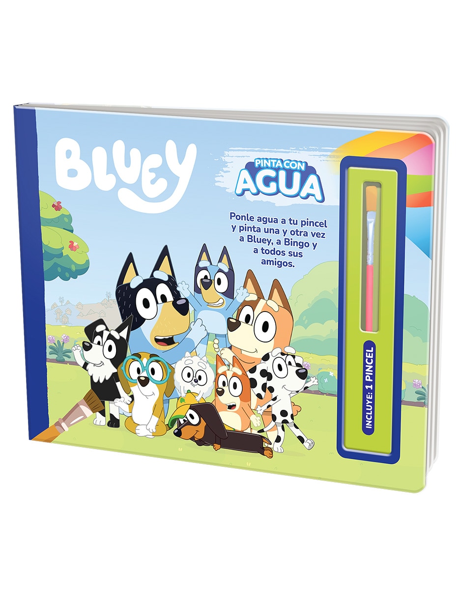 Libro de actividades pinta con agua bluey de ediciones 2