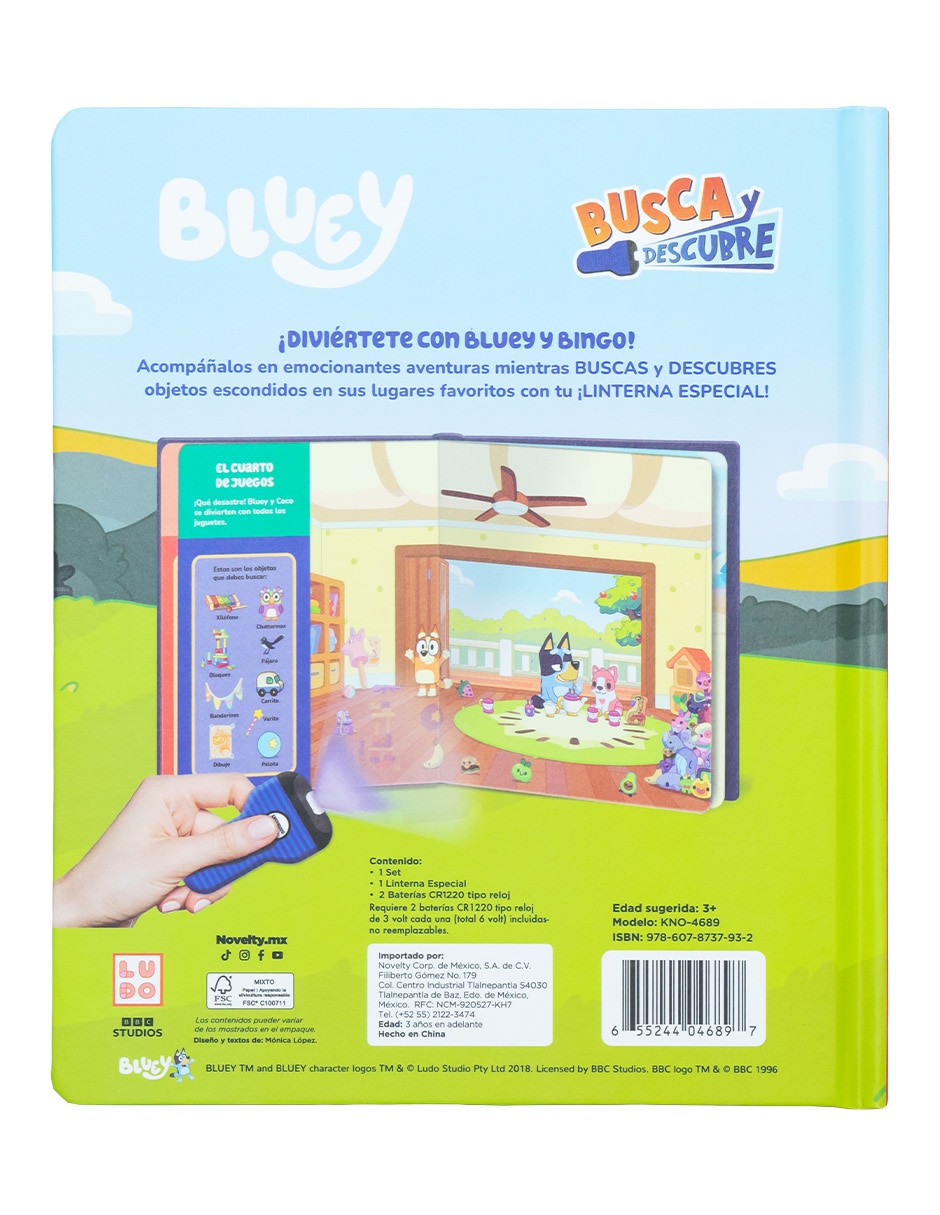 Libro de actividades busca y descubre bluey de ediciones 3