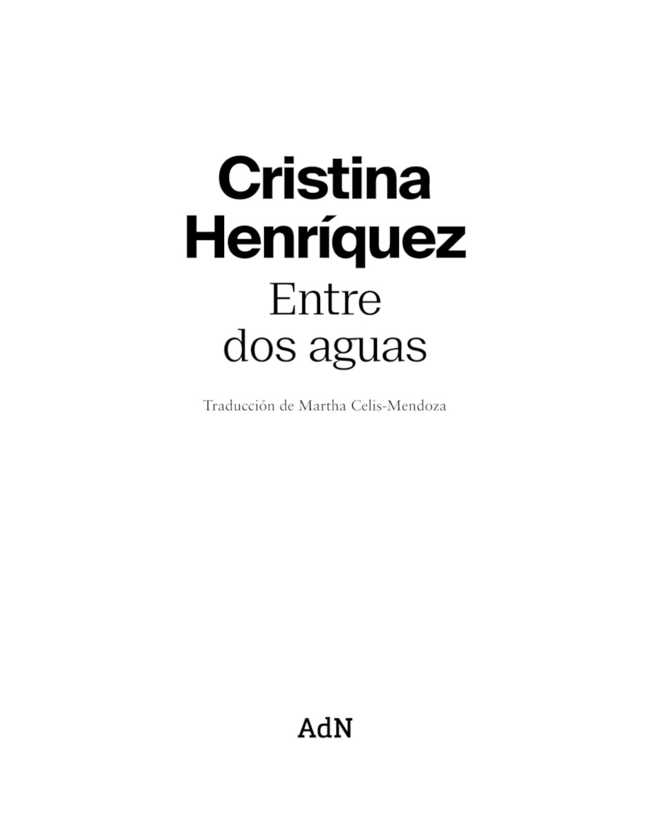 Libro entre dos aguas de cristina henríquez 3
