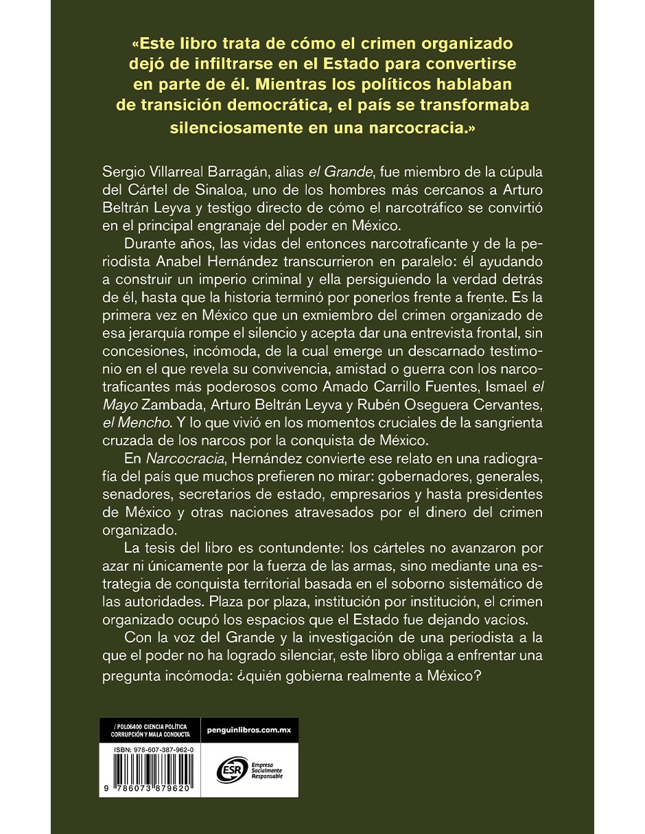 Libro Narcocracia de Anabel Hernández 2