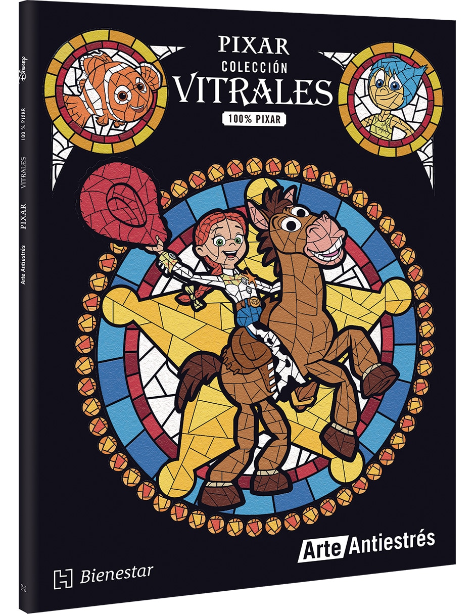 Libro Arte Antiestrés: 100 % Pixar (Colección Vitrales Disney) De Ediciones Larousse México 4