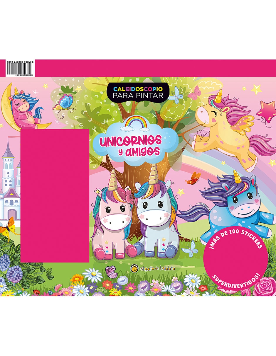 LIBRO CALEIDOSCOPIO PARA PINTAR: UNICORNIOS Y AMIGOS de EDITORIAL GUADAL