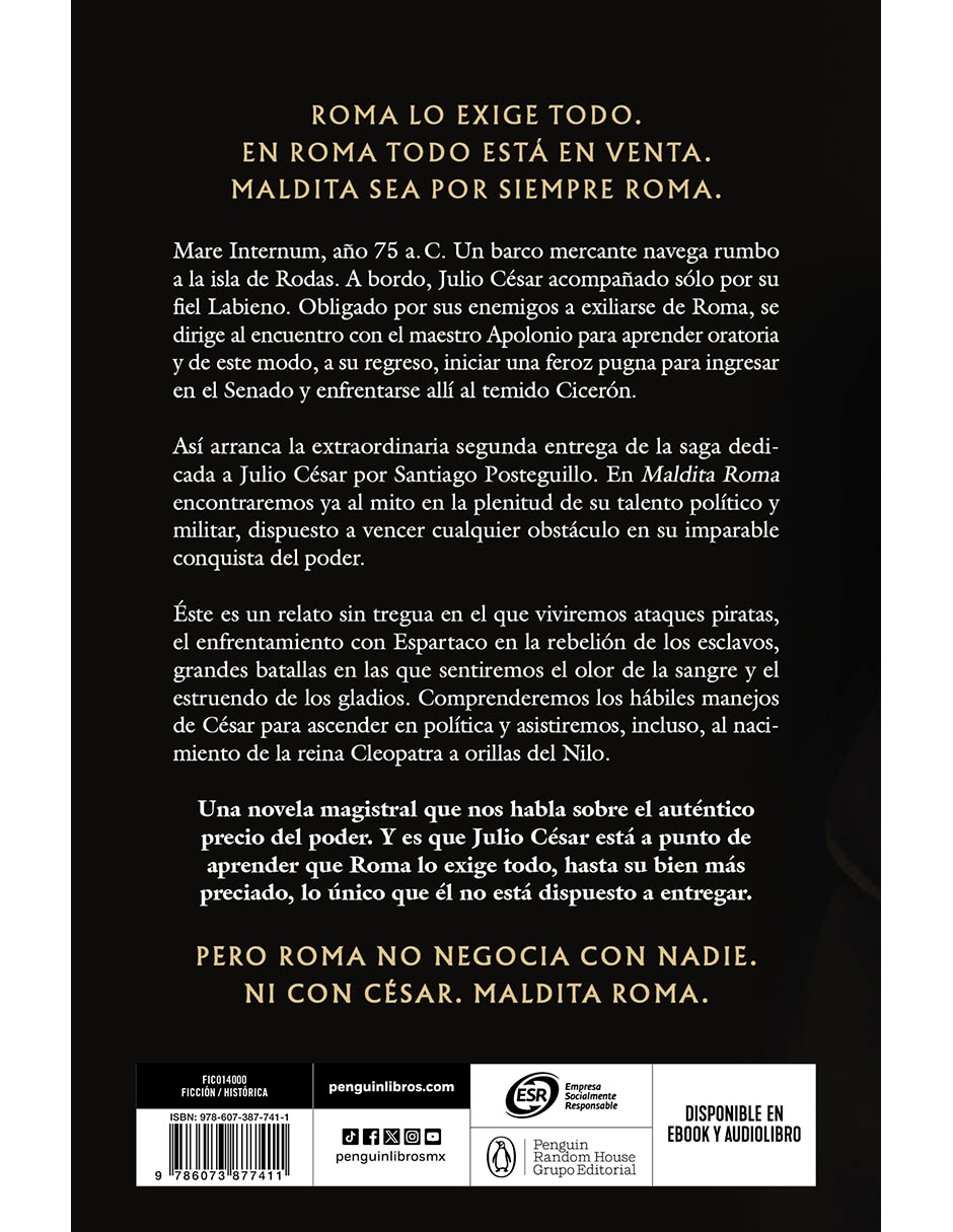 LIBRO MALDITA ROMA de SANTIAGO POSTEGUILLO 2