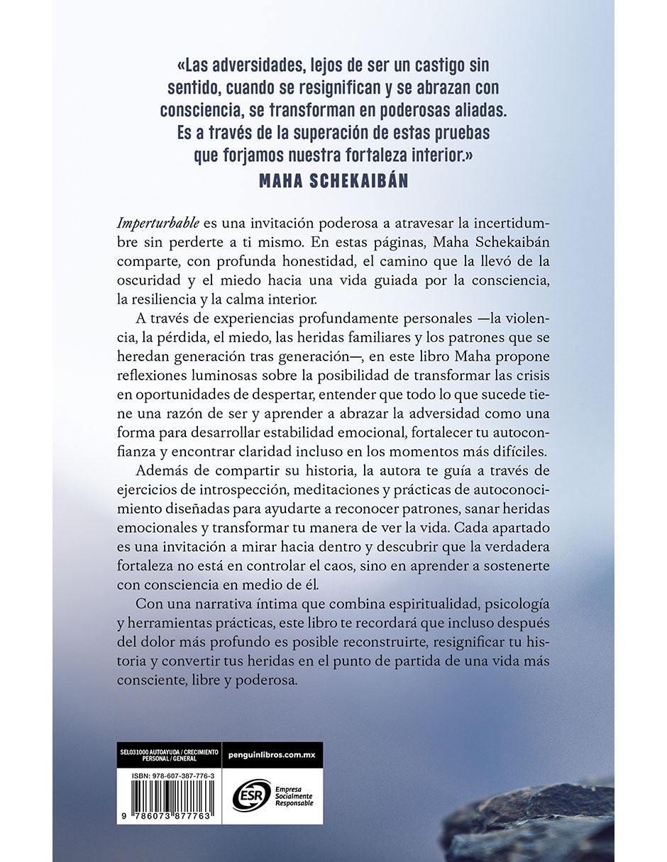 LIBRO IMPERTURBABLE de MAHA SCHEKAIBÁN 2