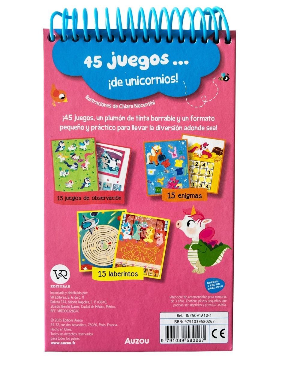 Libro 45 juegos de unicornios 2