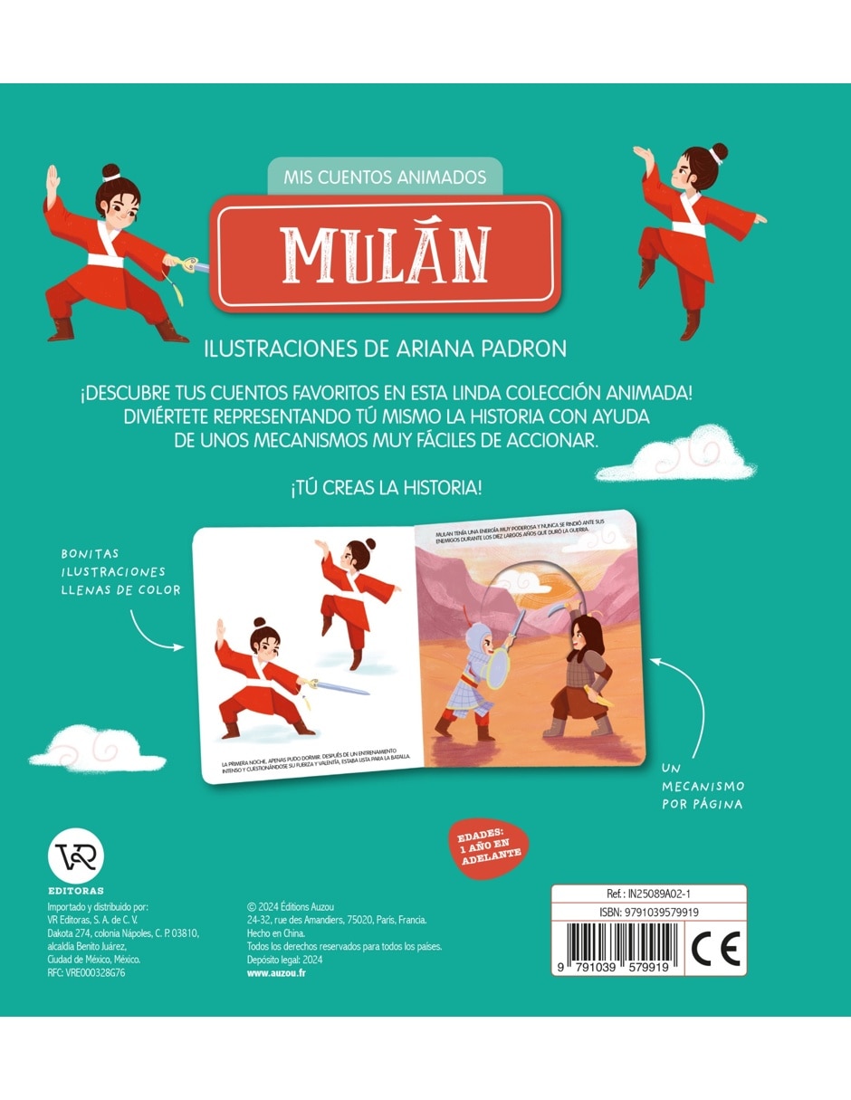 Libro Mis cuentos animados Mulán 2