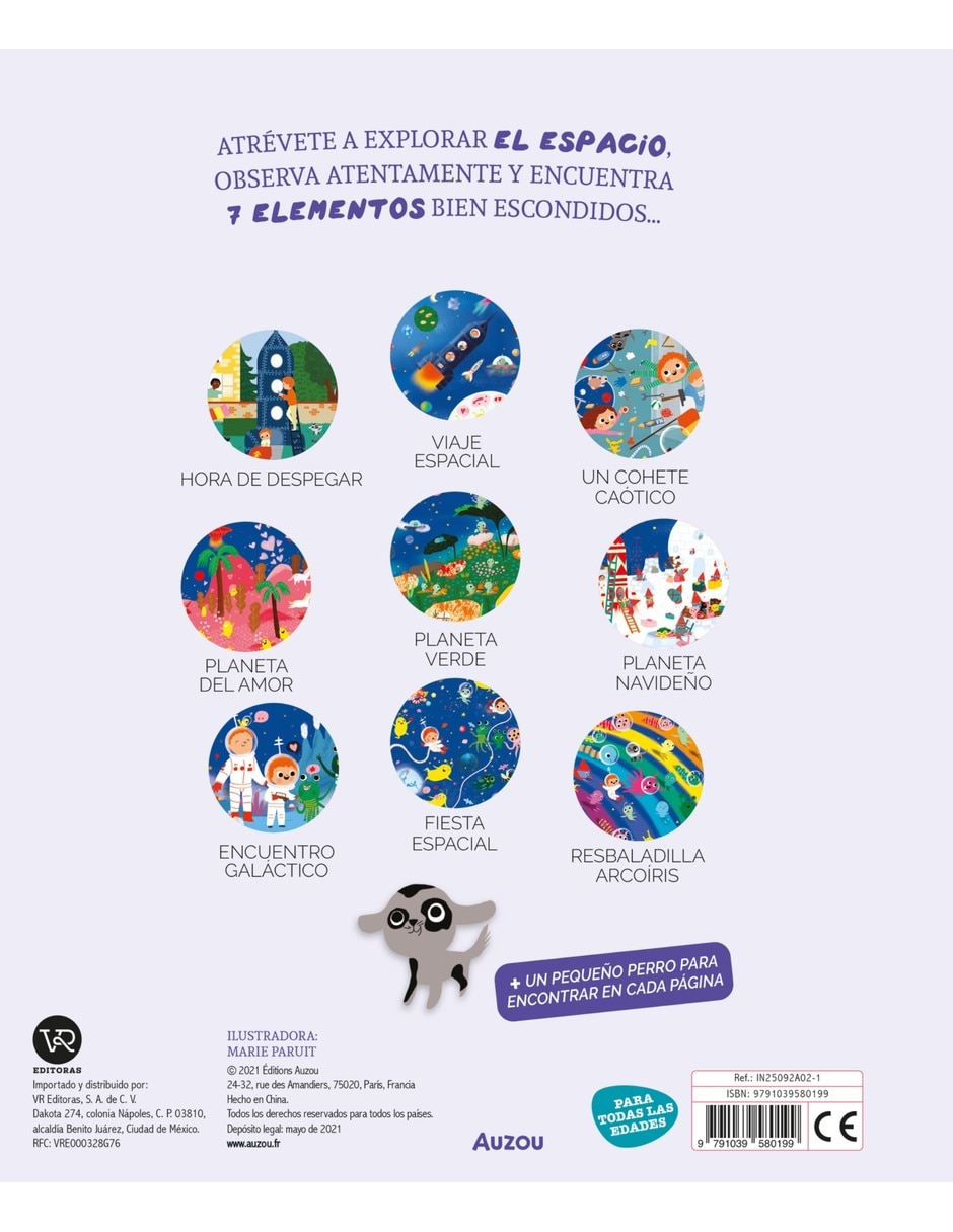 Libro Busca y encuentra para los más pequeños un viaje por el espacio de Marie Paruit 3