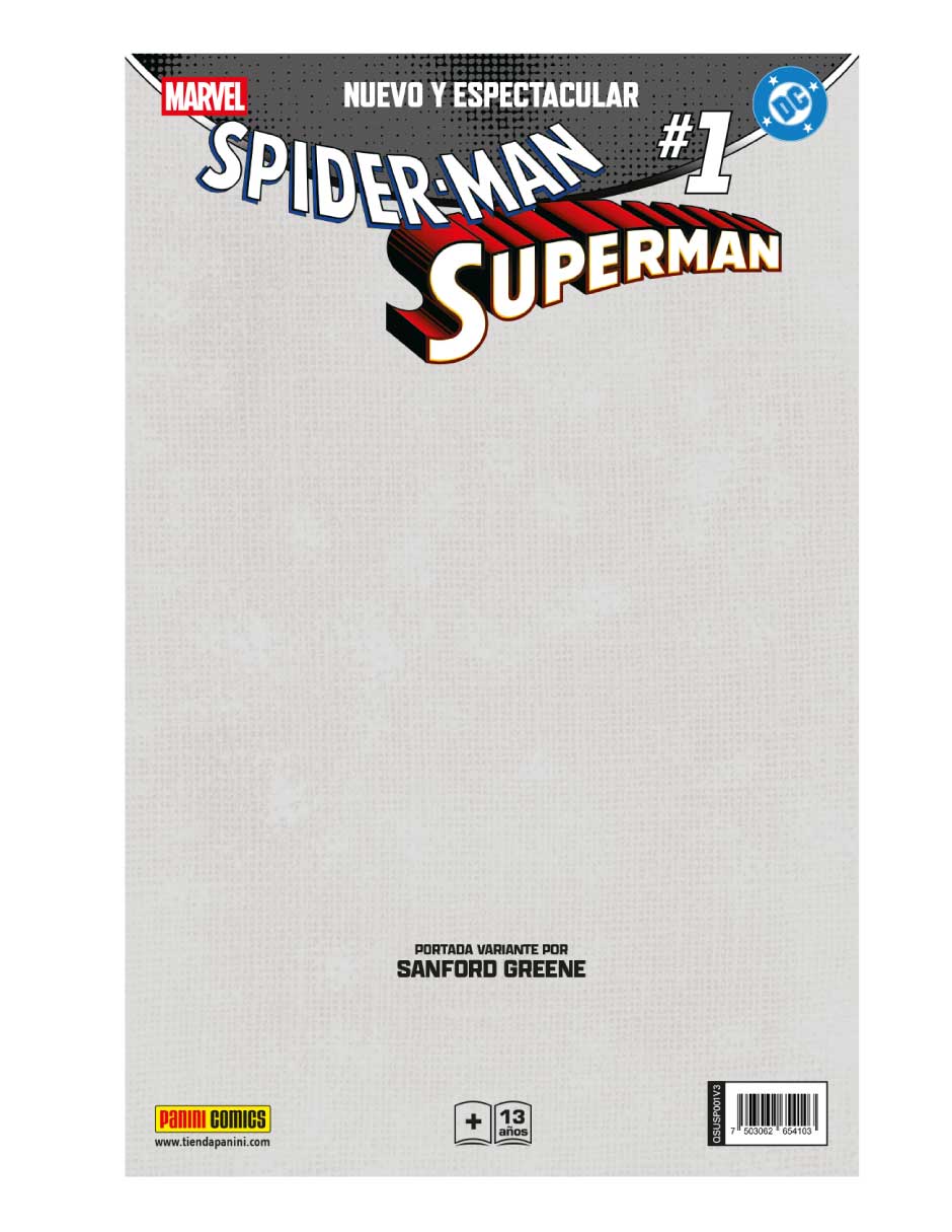 Cómic Spider Man-Superman #1 Variante 3 / Sanford Greene 2