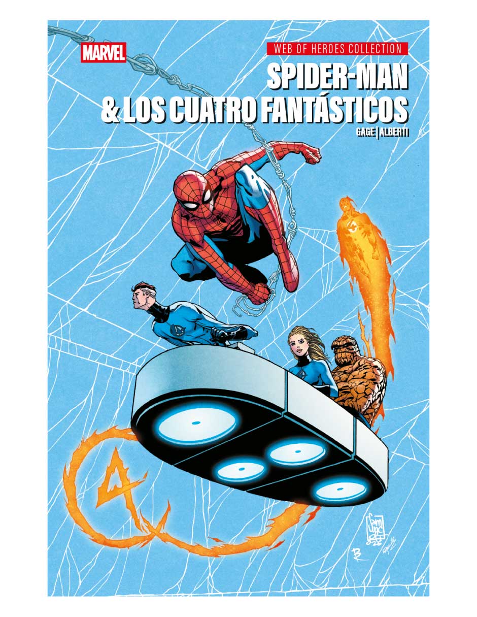 Cómic web of heroes collection spider-man & los cuatro fantásticos
