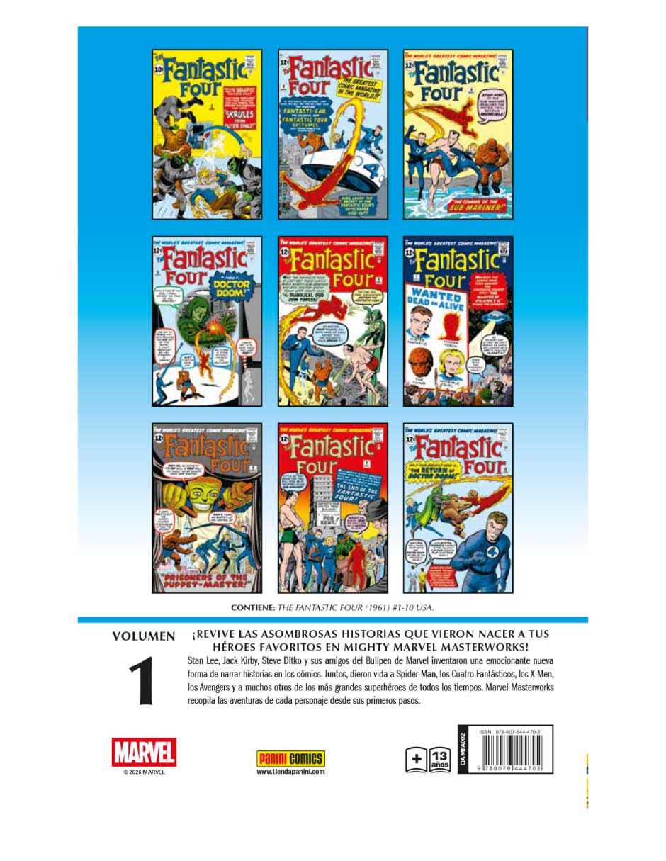 Cómic marvel masterworks 4 fantásticos 2