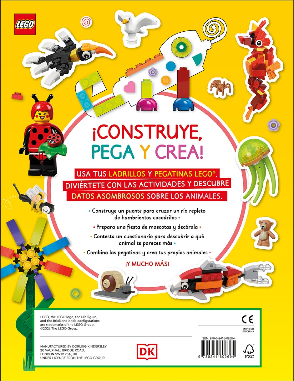 Libro lego ideas de actividades animales de dk