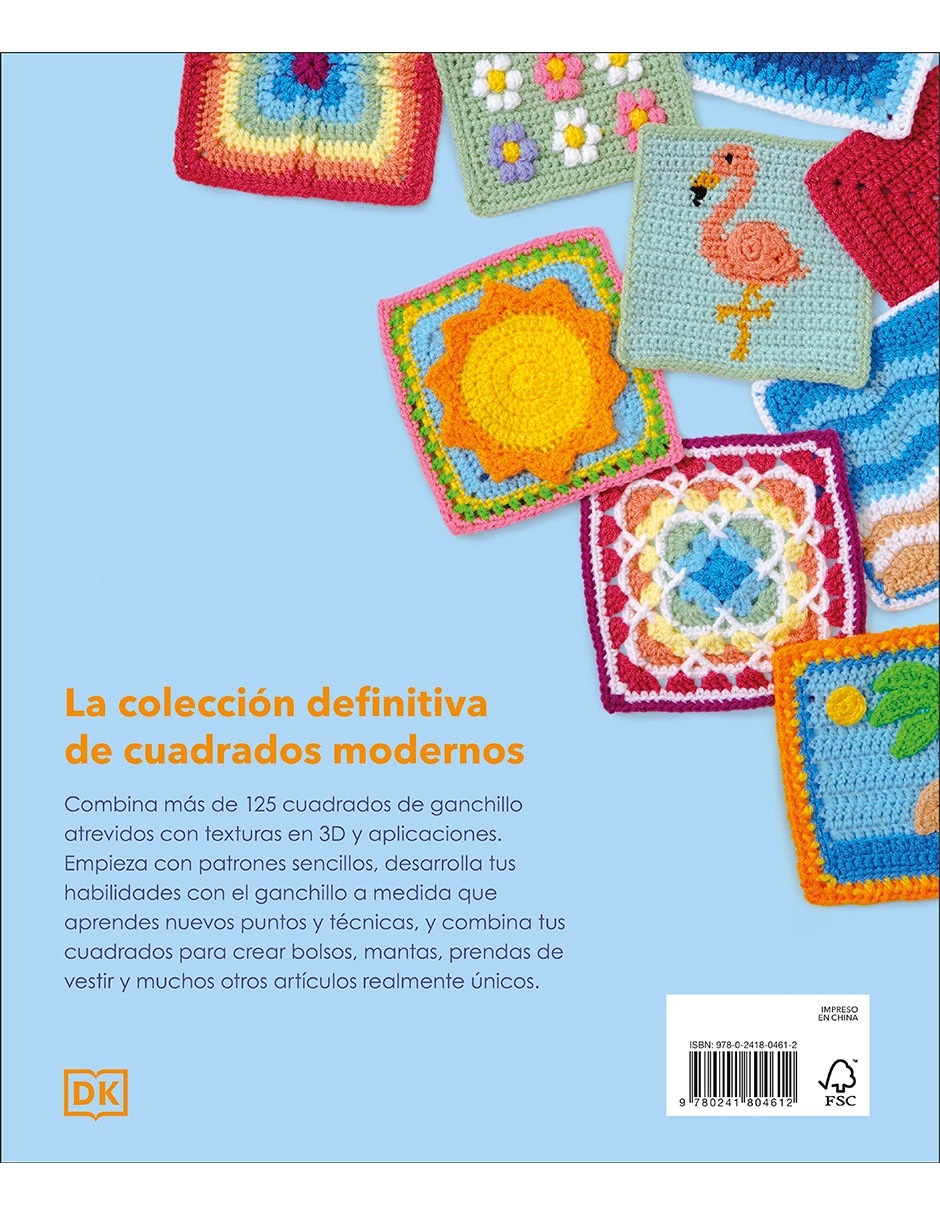 Libro granny squares: patrones de ganchillo de katy mitchell 2