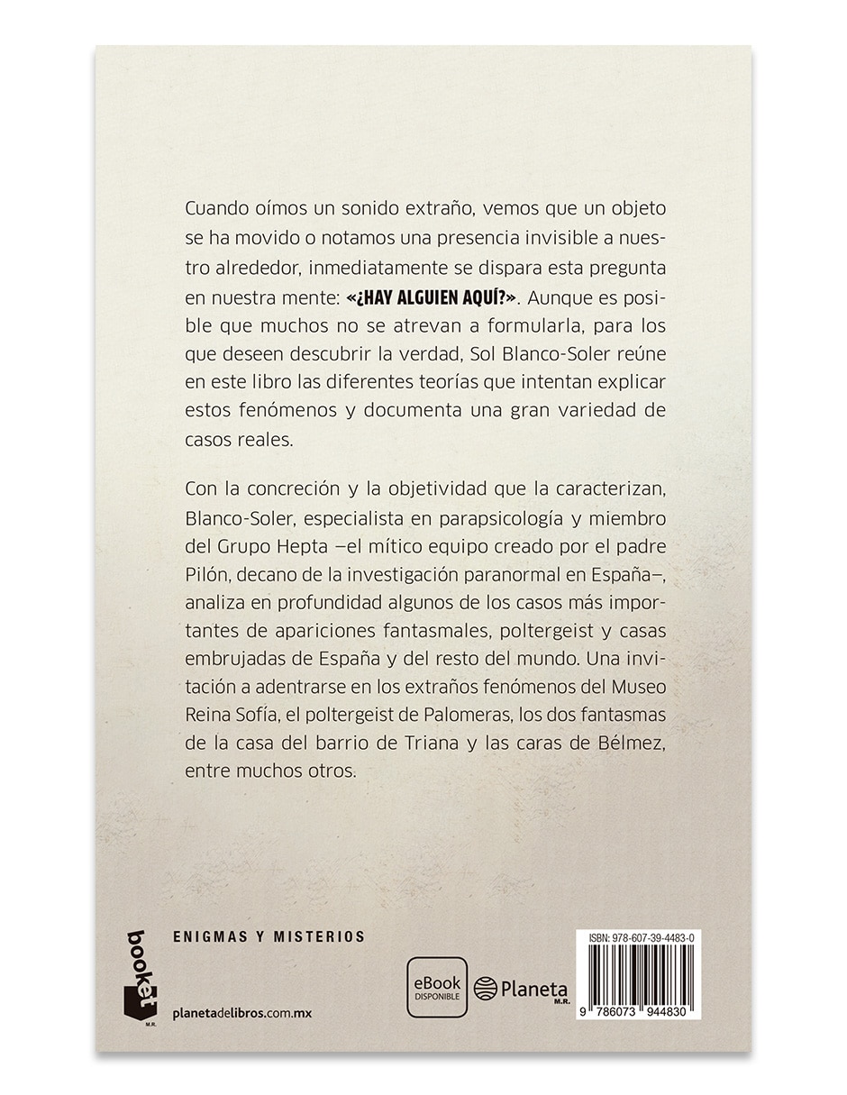 Libro ¿Hay alguien aquí? de Blancosoler Sol 2