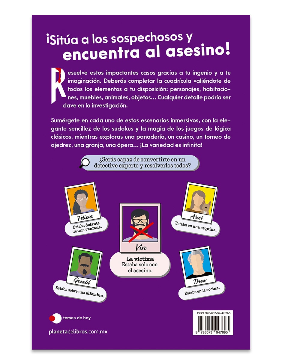Libro Murdoku 80 acertijos de logica y asesinatos de Garand Manuel 2