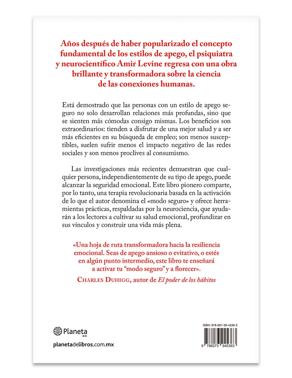 Libro Seguridad Emocional de Levine Amir 2