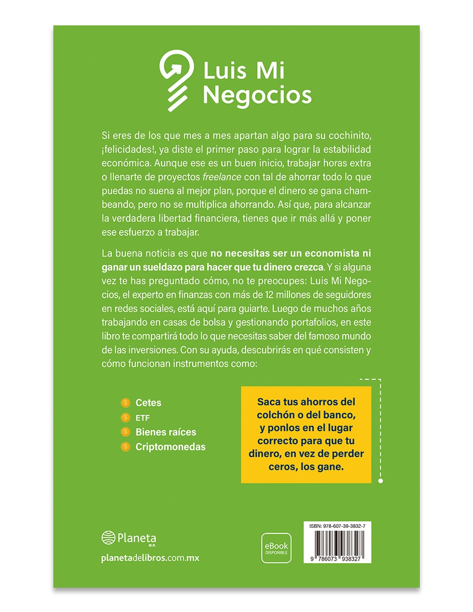 Libro Despega tus inversiones de Negocios Luis Mi 2