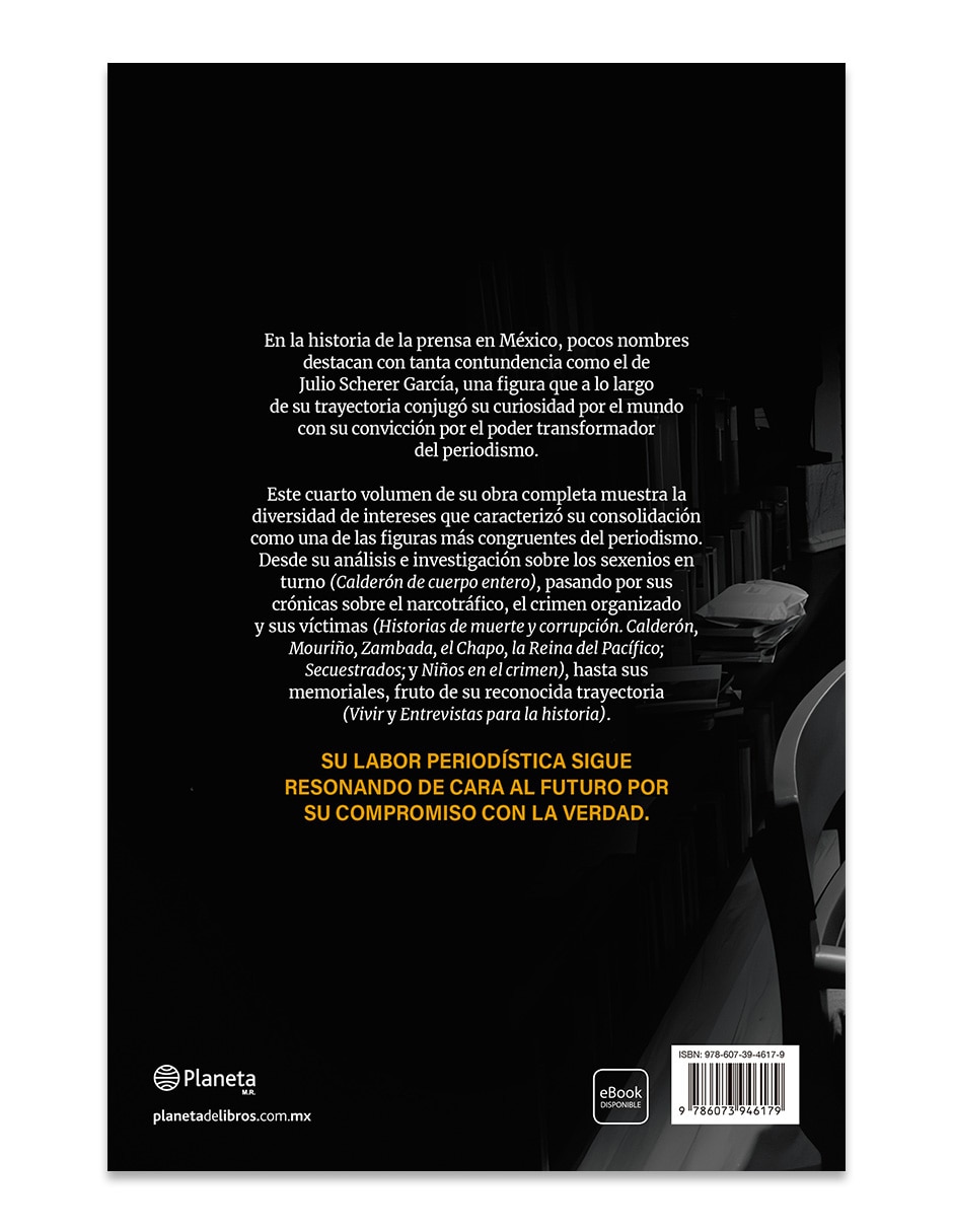 Libro Obra Completa Iv de Scherer Garcia Julio 2