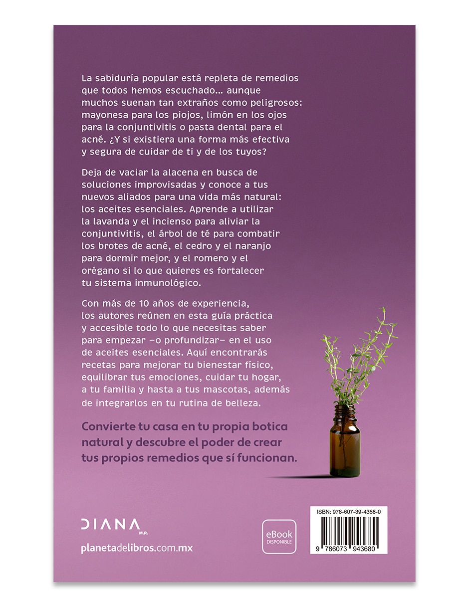 Libro Mi recetario de aceites esenciales de Garcia Vivanco Natalia Verduzco Claudia Morales Arturo Sanchez Leticia 2