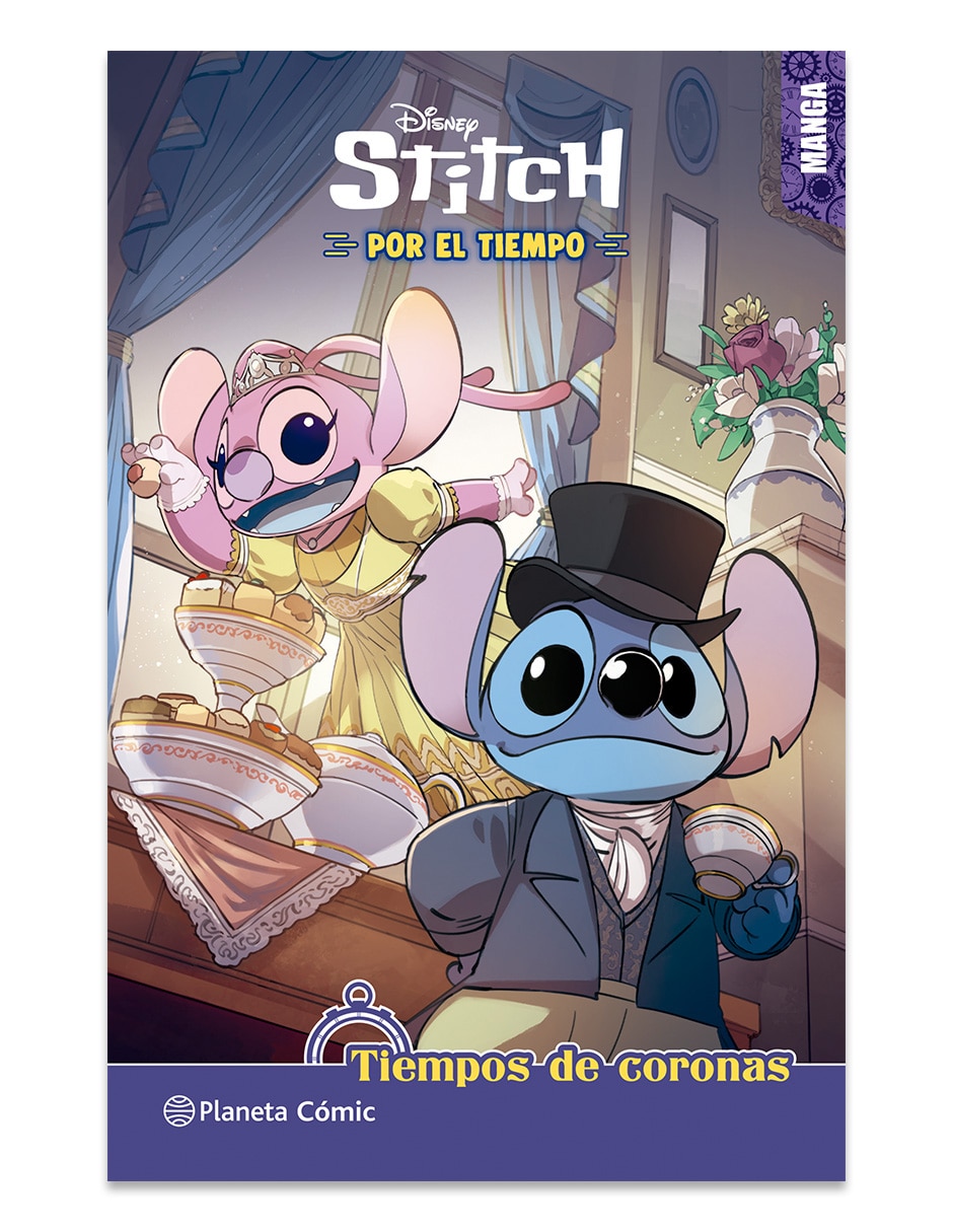 Libro Stitch por el tiempo manga 3 tiempos de coronas de Disney