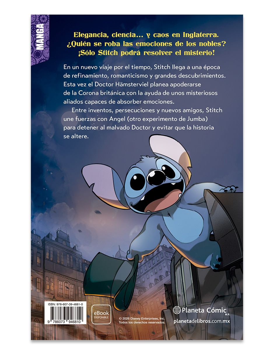 Libro Stitch por el tiempo manga 3 tiempos de coronas de Disney 2