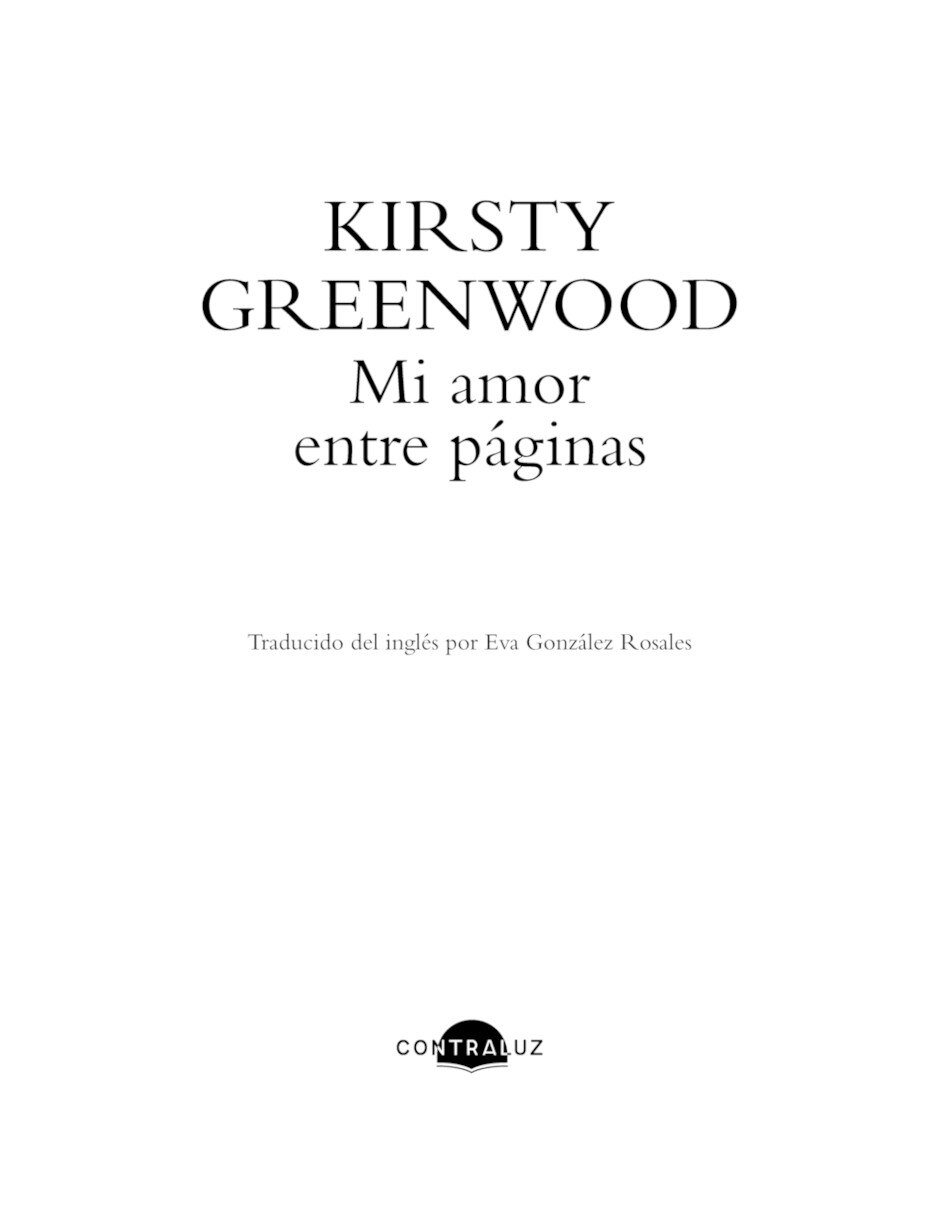 Libro Mi amor entre páginas de Greenwood Kirsty 3