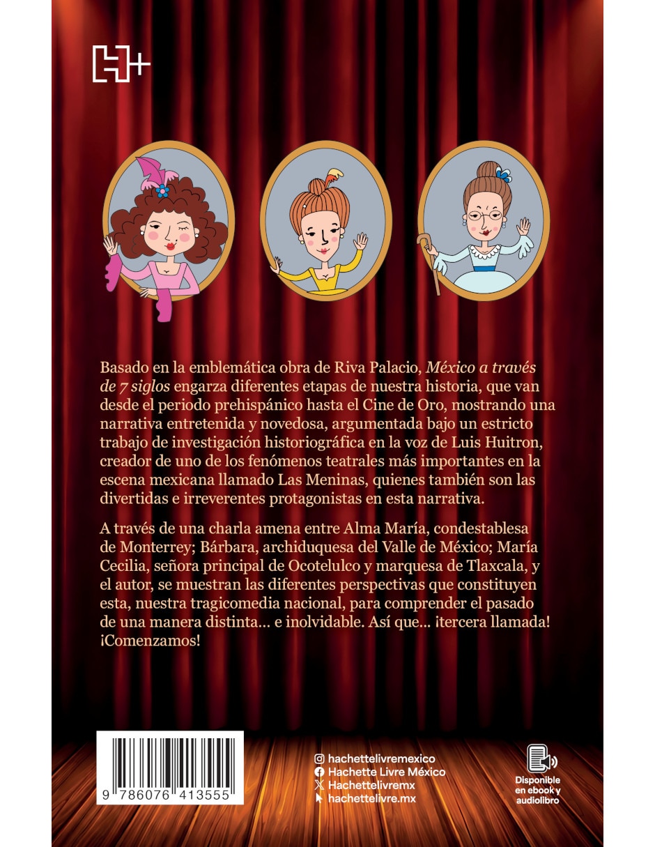 Libro México a través de 7 siglos con Las Meninas de Huitron Luis