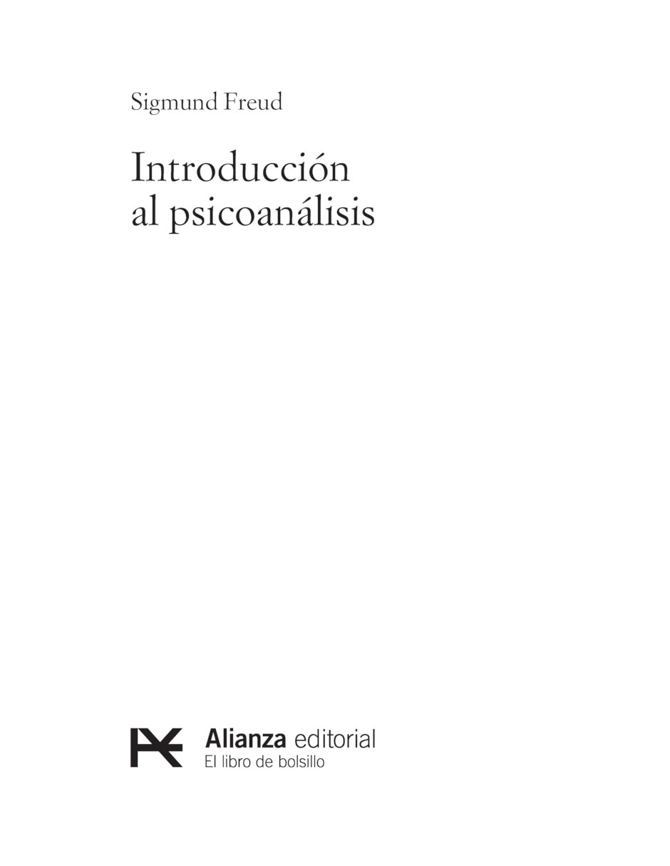 Libro introducción al psicoanálisis de freud sigmund 3
