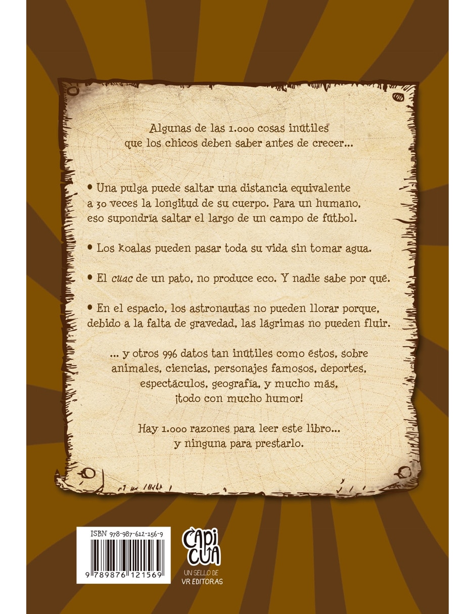 Libro 1 000 cosas inútiles que un chico debería saber antes de ser grande de litvin aníbal 2