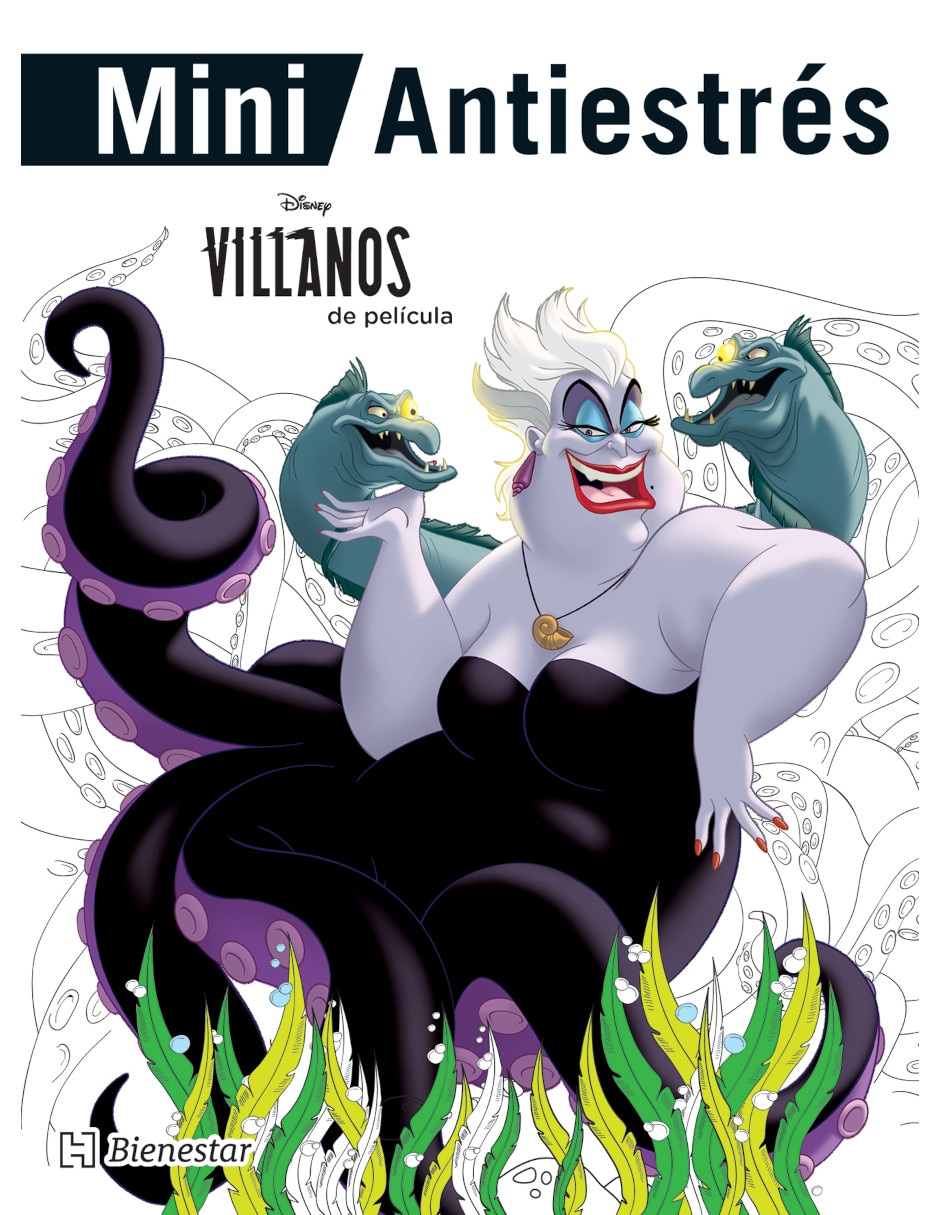 Libro Mini Arte Antiestrés: Villanos de película de Ediciones Larousse México