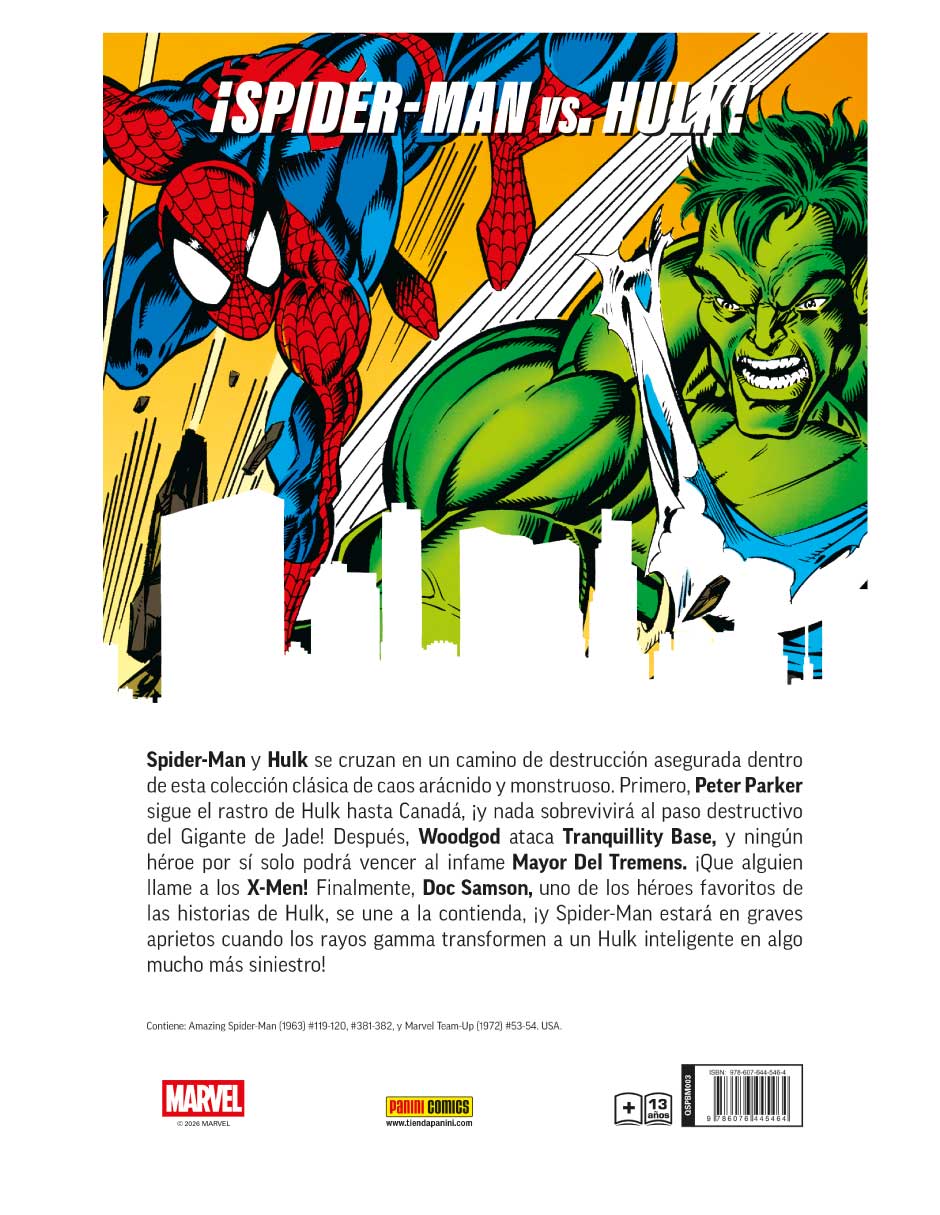 Cómic web of heroes collection spider man & hulk #3 2