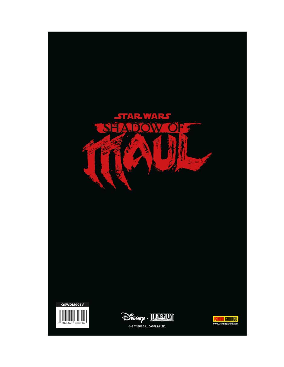 Cómic star wars shadow of darth maul #3 variante 2