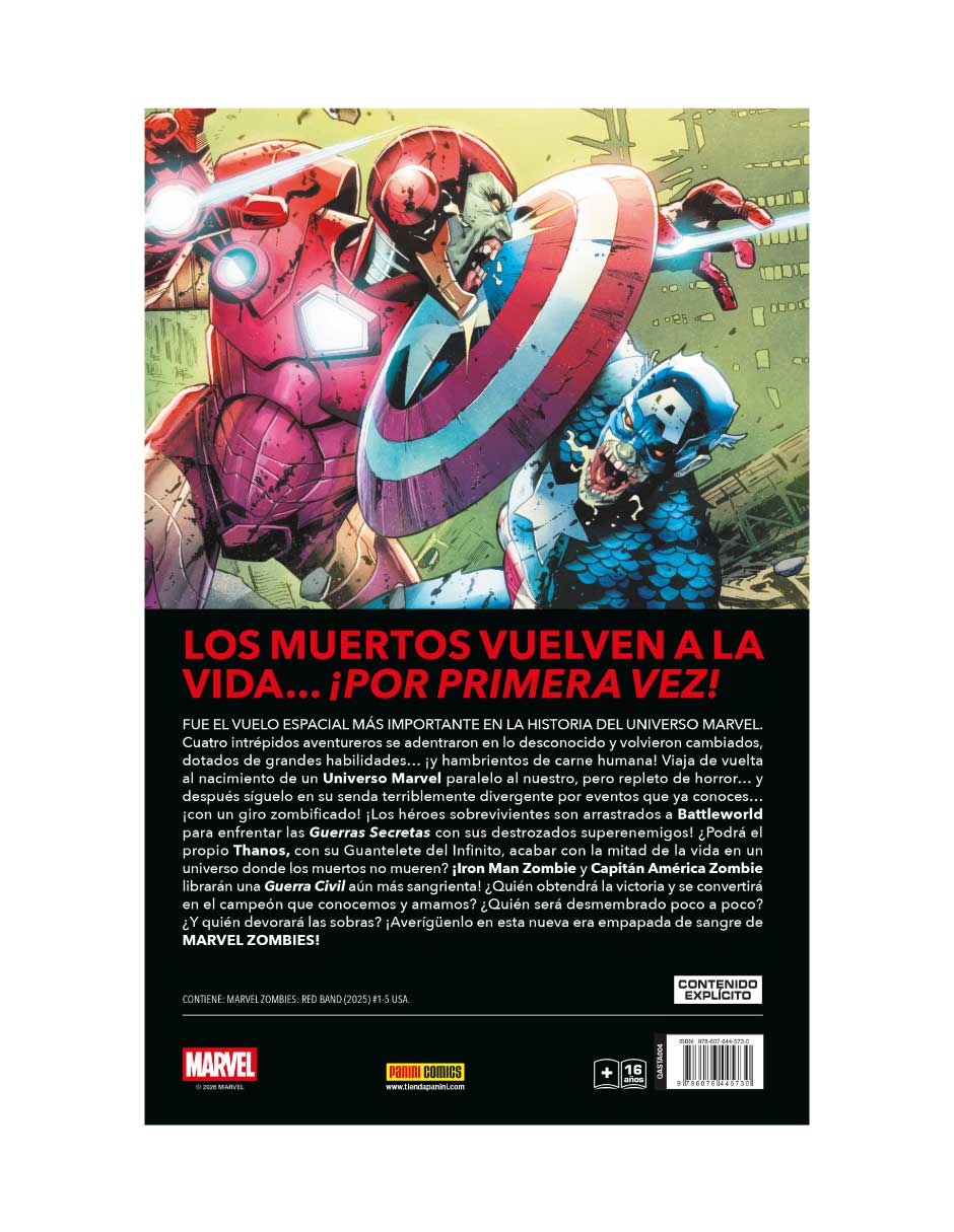 Cómic marvel zombies red 2