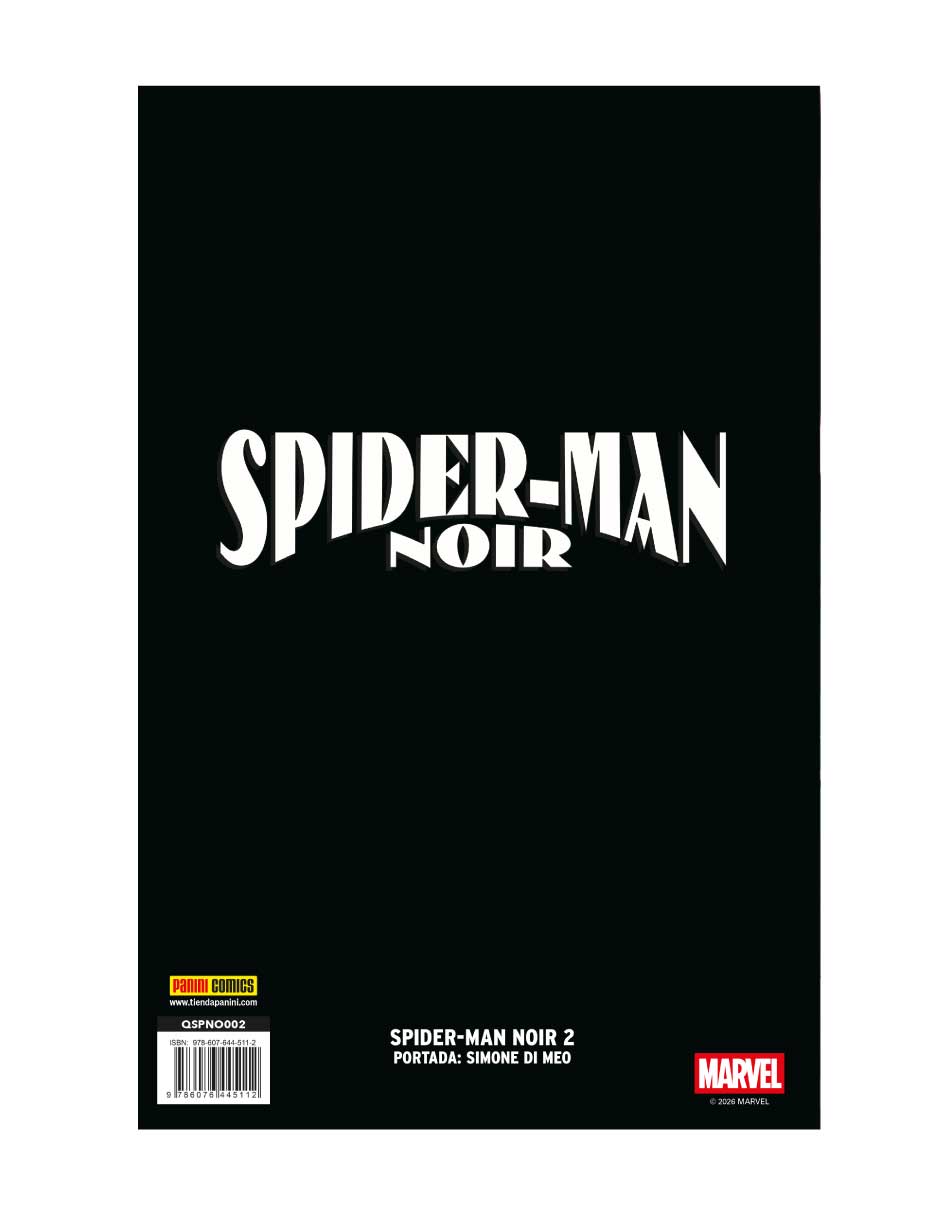 Cómic spider man noir #2 2