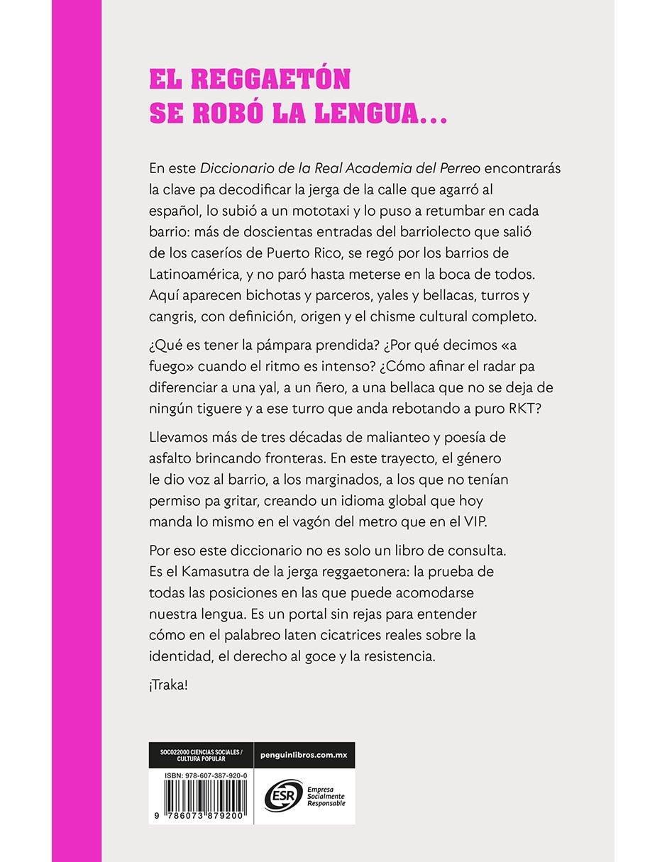 Libro DICCIONARIO DE LA REAL ACADEMIA DEL PERREO de ALEJANDRO CARRILLO 2