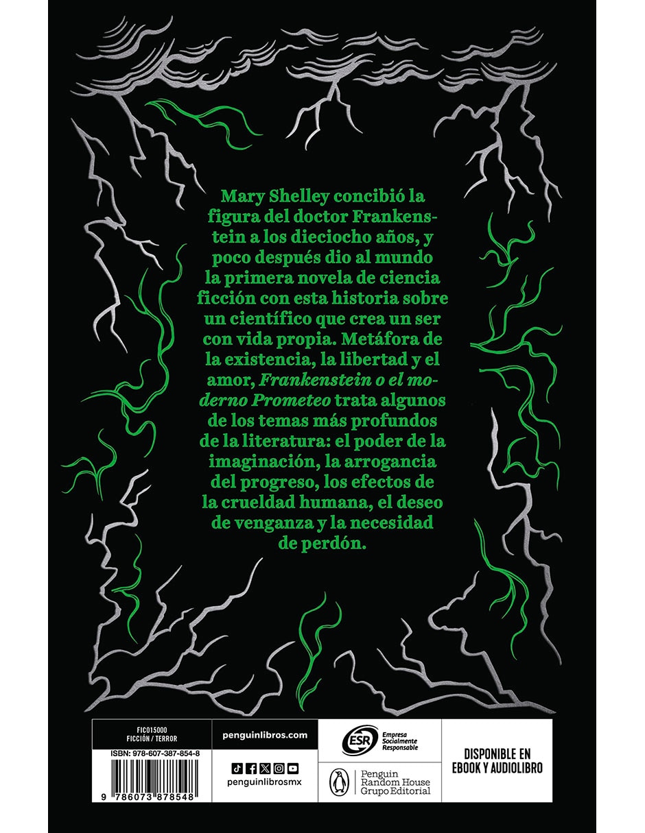 Libro FRANKENSTEIN O EL MODERNO PROMETEO de MARY SHELLEY 2