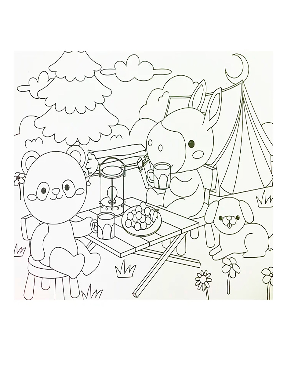 Libro Para Colorear Cozy En La Naturaleza 3