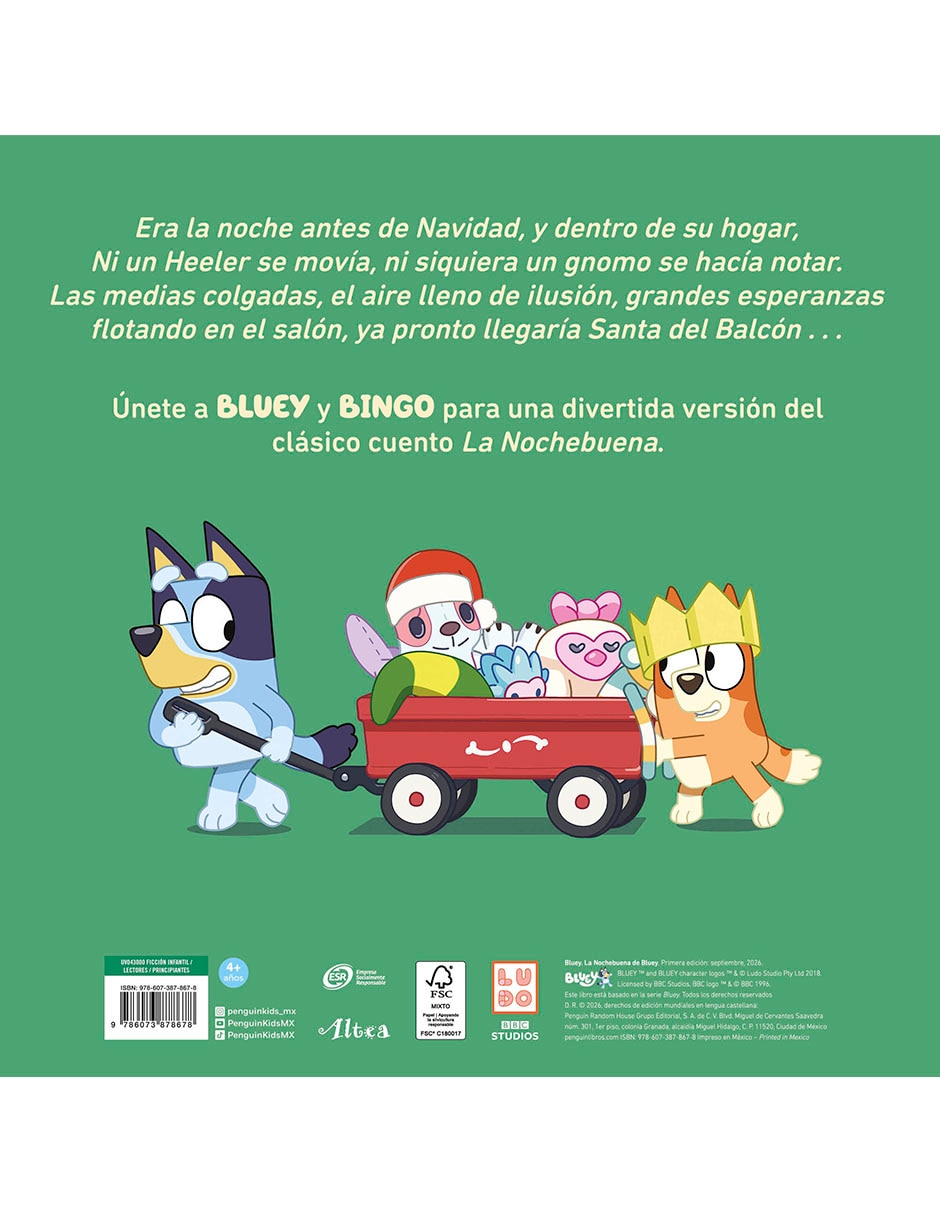 Libro La Nochebuena De Bluey 2